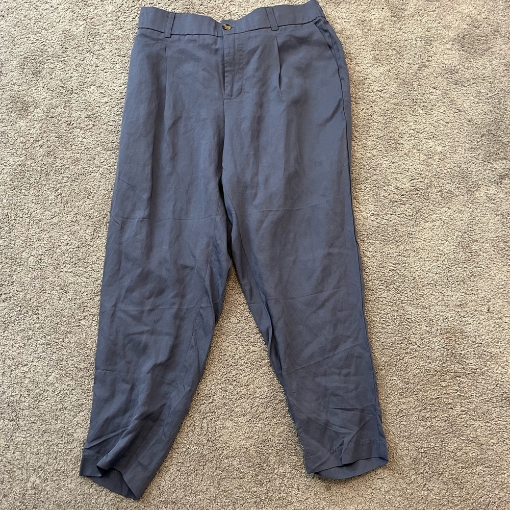 Torrid Size 14 Linen blend blue pants